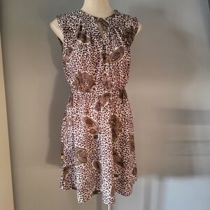 Elegant Paisley Print Midi Dress